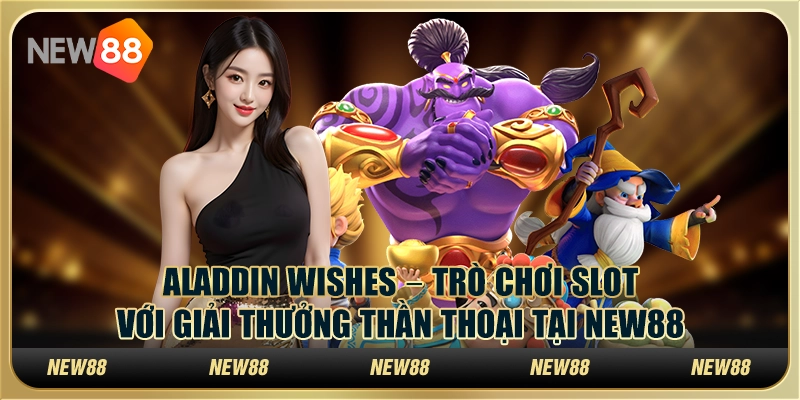 Aladdin Wishes – Trò chơi slot với giải thưởng thần thoại tại New88
